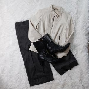 Alfani Women's Fashion Cropped Gray Pants Size 8